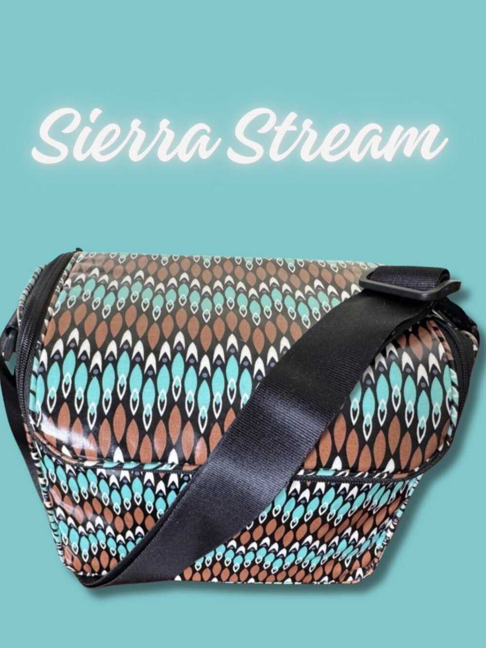 Vera Bradley Sierra Stream Insulated Lunch Bag Retired Back to School Cooler